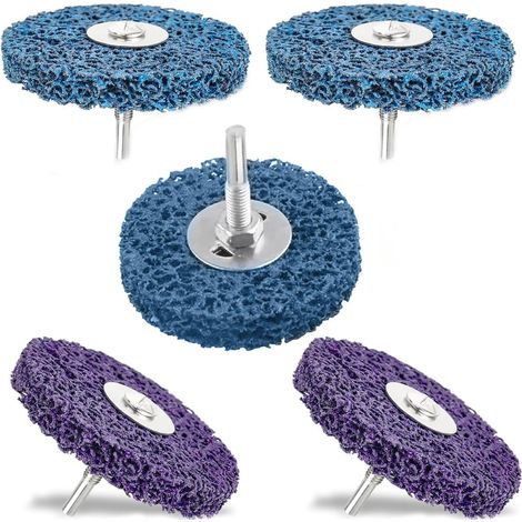Lot de 5 disques abrasifs 100 mm Pour meuleuse d'angle de peinture, soudures à la rouille, l'oxydation, nettoyage et retrait (1/5)