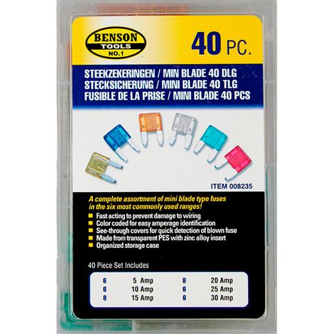 Set mit 40 Mini-Autosicherungen