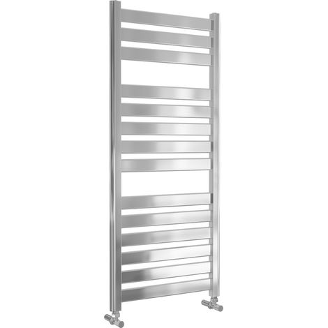 Capri - Chrome Towel Radiator - H1147mm x W500mm - Straight (1/2)
