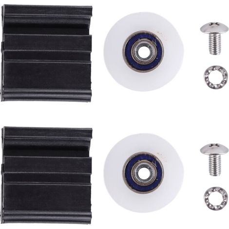 Kit de roulettes de porte de serre haut de gamme - Roues de rechange, pièces et quincaillerie pour hall d'entrée - Accessoires de haute qualité pour portes coulissantes sans effort (1/4)