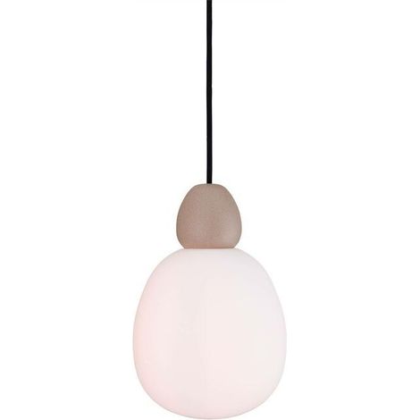 [NEUWERTIG] B-Ware Belid Glas-Hängeleuchte Buddy Hängelampe Pendelleuchte Deckenleuchte Licht sand (1/2)