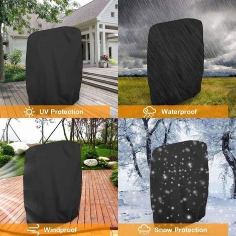 Housse Pour Chaise Longue Pliante - Tissu Oxford Impermeable Anti-Uv - Pour Jardin Extérieur - 2 Unites (1/4)
