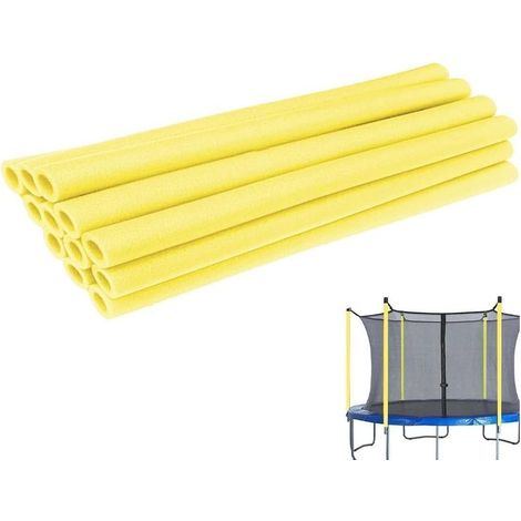 12er-Pack Schaumstoffhüllen für Trampolinstangen, 88 cm, wasserdicht, Rundrohrschutzzubehör, gelbes Trampolin - (1/5)
