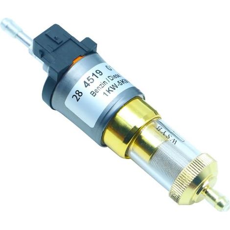 Kraftstoffpumpe für Dieselheizungen mit Doppelfilter, Ersatzteile plus für alle 24V-28ml 1-5kW Standheizungen, schwarz