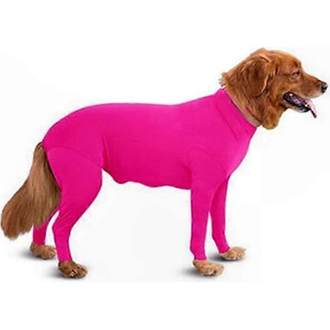 Combinaison de Récupération Grand Chien Anti-Mue, Justaucorps Élastique pour Stérilisation, Pyjama Vêtement pour Gros Chiens, Tenue Protectrice (1/5)