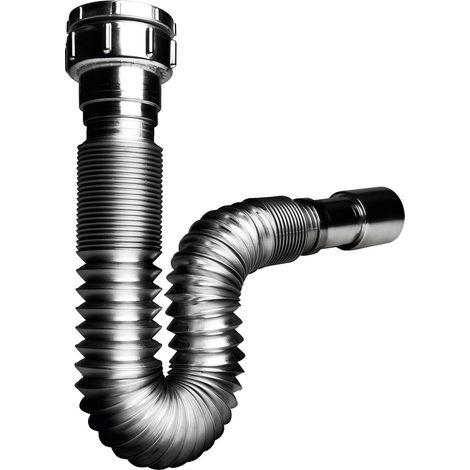 Wirquin 30722043 – Sifone estensibile cromo lavabo D32 – 40, cromato (1/3)
