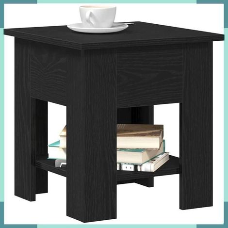 Table basse - 862712 - Chêne noir - Bois d'ingénierie - 40 x 40 x 42 cm (1/5)