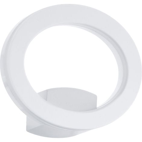 LED Außen Wand Lampe Ring-Design Strahler Leuchte weiß Garten Balkon Terrassen Beleuchtung Eglo 78923 (1/3)