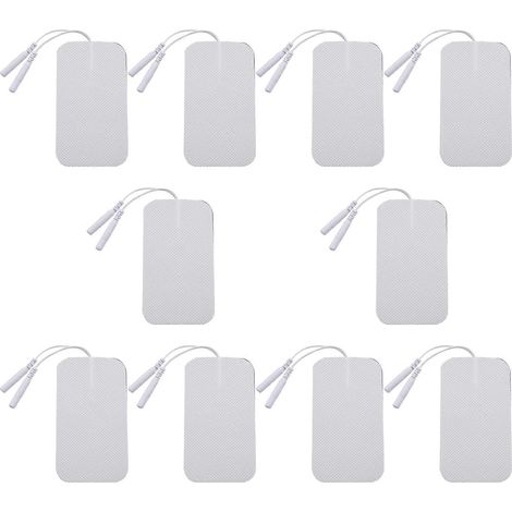 Lot de 20 électrodes pour appareil de massage par électrothérapie, acupuncture et TENS (1/5)
