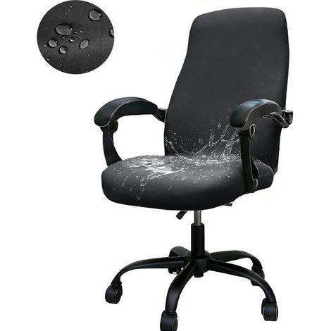 Housse de chaise élastique, taille M, hauteur du dossier 50-55 cm, largeur du dossier 45-50 cm, longueur de l'assise 40-50 cm, largeur de l'assise 40-50 cm, déperlante, convient aux enfants de 18 ans (1/5)