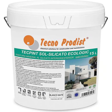 Tecno Prodist Tecpint Sol-Silicato Ecologic - Pintura al silicato mineral exterior e interior