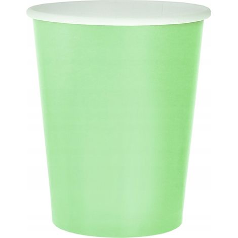 Bicchieri di carta, monocolore, menta, 270 ml/14 pezzi.