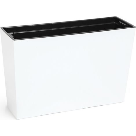 Fioriera vaso per piante Werbena 19x56 cm, Bianco (1/2)