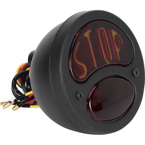 12V Feu Arrière Universel Moto Stop Frein Signal Lampe Feu Arrière Sans Support (1/5)