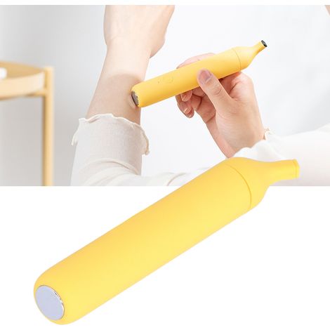 Anti-Itch Stick [Model-A] Banana Design Anti-Itch Physiotherapy Pen for All People [Material: ABS+SUS304 Stainless Steel, Size: 15cm, Weight: 135g, Battery: 500MAH, Colors: Original] (1/5)