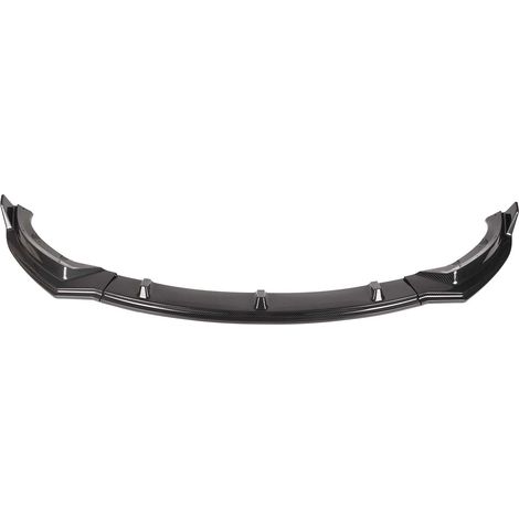 Frontstoßstangen-Lippenspoiler-Kit aus glänzender Kohlefaser als Ersatz für Tesla Model 3 (2018–2022) (1/5)