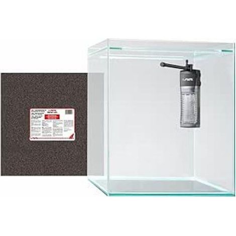 Sera Kit Scaper Cube 80 L + X-Edge 300 + Thermo-Safe - Kit Acuario + Filtro + Alfombrilla Aislamiento Térmico
