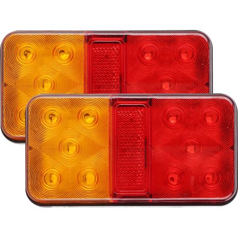 Feu arrière universel à LED bicolore pour remorque, camion, quad et SUV 12 V (1/5)