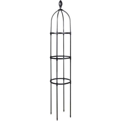 Tuteur de Jardin 145 cm Colonne rosiers Support pour Plantes grimpantes Ø 31.7 cm Obélisque de Jardin (1/4)