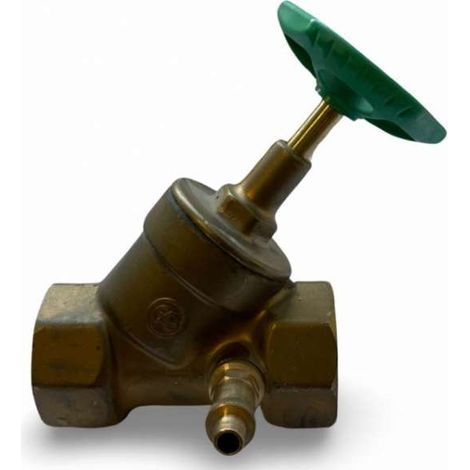 BRUSE Freistromventil 1 1/4" DN32 mit steigender Spindel Schrägsitz mit Entleerung