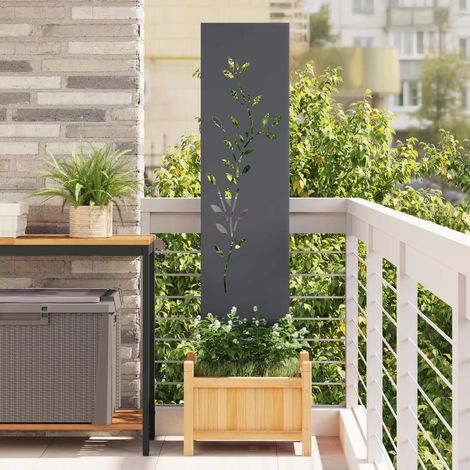vidaXL  Garden Privacy Screen  Anthracite 32 x 140 cm Cold-rolled steel (1/5)