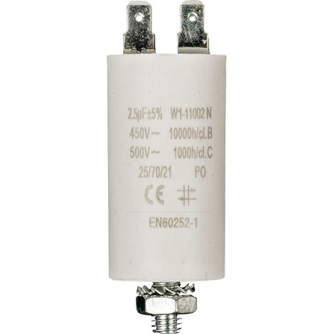 Nedis Condensatore 2,5uF 450V Bianco con Terra