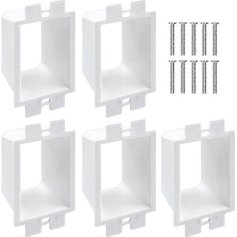 rallonges de boîte de prise de courant de type BE1-2, avec 10 vis, rallonge de boîte de prise simple. (1/5)
