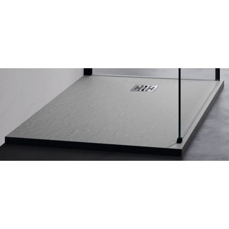 Receveur de douche recoupable NOVELLINI NOVOMATT gris 90x90 cm (1/4)