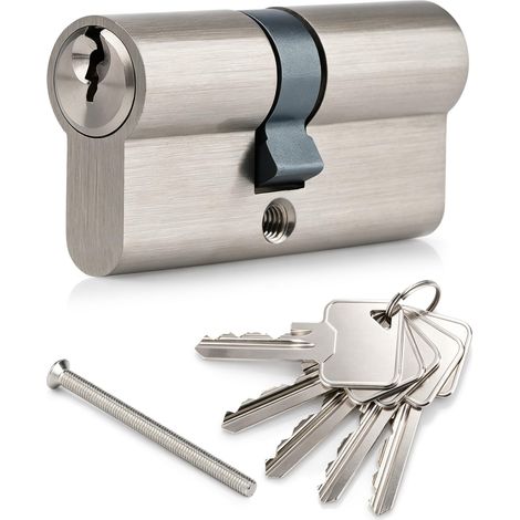 Cylindre Serrure 30/30 mm, Barillet de Porte Laiton Euro 60 mm (1/5)