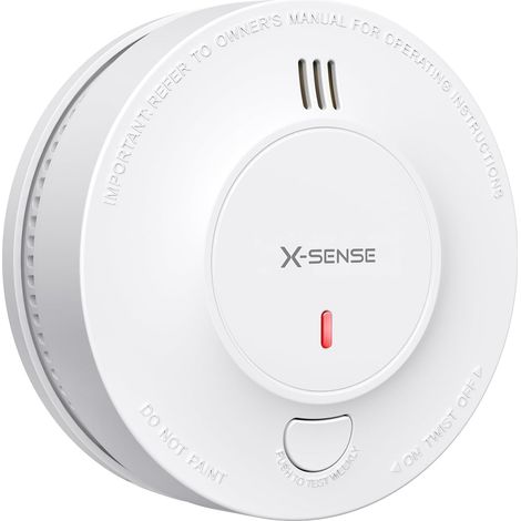Détecteur de Fumée Amélioré Batterie de 10 Ans, Alarme Incendie avec Capteur Photoélectrique, Alarme Incendie Conforme à la Norme EN14604, SD2J0AX, Lot de 1 (1/5)