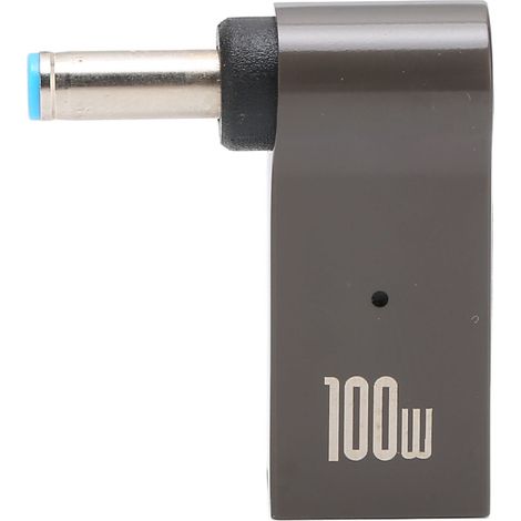100-W-5-A-PD-Ladekonverter, USB-C-Anschluss (4,5 x 3,0 mm Buchse auf Stecker), Gehäuse aus Aluminiumlegierung, PD-Ladeadapter für HP-Laptops