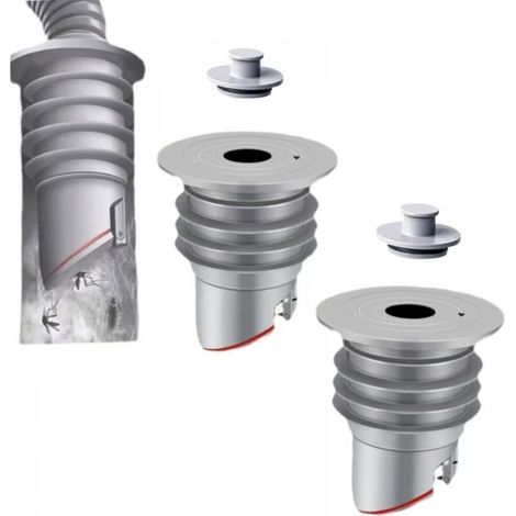 2PCS Bouchon Anti Odeur Machine à Laver, 45-50mm Oint de Tuyau de Machine à Laver, Bouchon D'Étanchéité de Tuyau D'Évacuation (1/5)