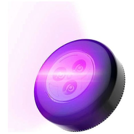 Lampada UV nera portatile, tascabile con retro adesivo, per casa, viaggi, ufficio e uso quotidiano [D (1/3)