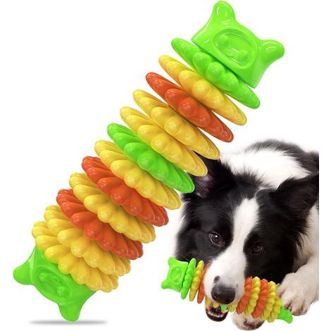 Jouet à mâcher pour chien Indestructible en caoutchouc naturel Nettoyage des dents Pour mâcheurs agressifs Convient à toutes les races (1/5)
