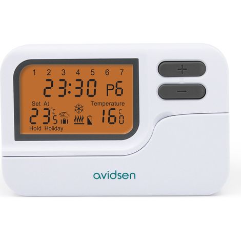 Termostato programable con cable para calefacción o aire acondicionado - Avidsen - 103953 (1/5)