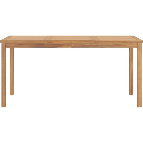 Maison Exclusive - Garten-Esstisch 160x80x77 cm Massivholz Teak