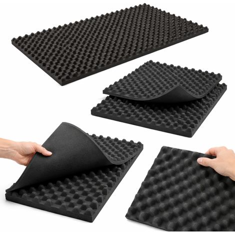 Pannello Poliuretano Fonoassorbente Insonorizzante NON Adesivo Bugnato 50x100 da 20/30/40mm - Spessore: 20mm (2cm) (1/5)