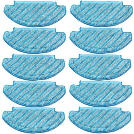 FENOPLASTICALot de 10 serpillères pour Robot aspirateur Ecovacs Deebot Ozmo T8 AIVI T8 Max and T8 Series/ N8 Pro (1/5)
