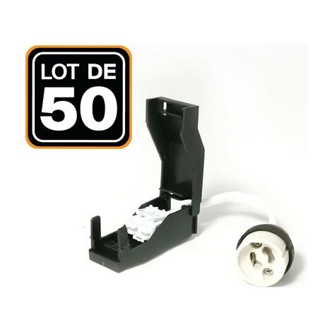 Lot de 50 Douilles GU10 Céramique Automatique 230V classe 2 (1/5)