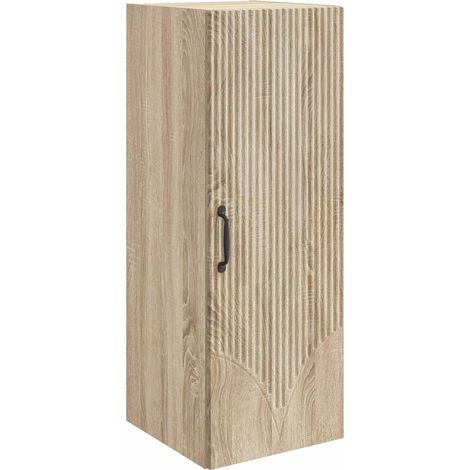 Wall-Mounted Cabinet Sonoma Oak 33 x 34.5 x 90 cm vidaXL