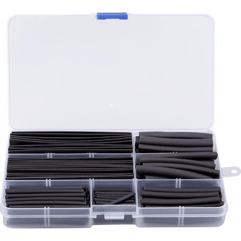 Gaine thermorétractable noire 2:1, lot de 150 pièces de tubes et manchons de câble pour RC (1/5)