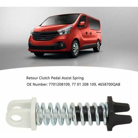 Molla di assistenza del pedale della frizione 77 01 208 109 Molla di supporto di ricambio per Vauxhall Vivaro A dal 2002 al 2015 (1/4)