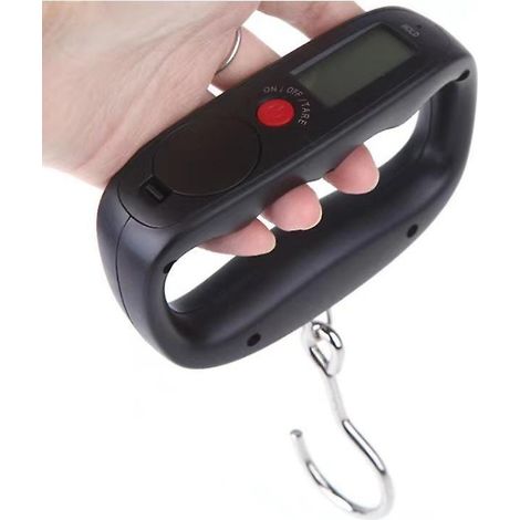 pse-bagages Lectronique Portable (noir), Mini Pse-bagages Avec Crochet, Pse-bagages Numrique Avec Cran Lcd, Cellule De Charge De Haute Prcision (1/5)