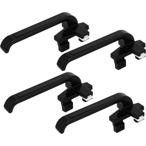 Zinklegierungsflügelfenster-Verriegelungsgriff-Griff-linke Main Schwarzes 4pcs (52f06bc3ac1e4ac419cb (1/5)
