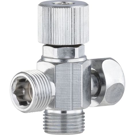 Rubinetto di arresto a 3 vie Sanitiejet con arrivo M12x17 - 2 uscite MF12x17 NOYON & THIEBAULT (1/2)