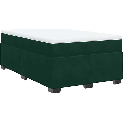 Maison Exclusive - Boxspringbett mit Matratze Dunkelgrün 120x200 (1/5)