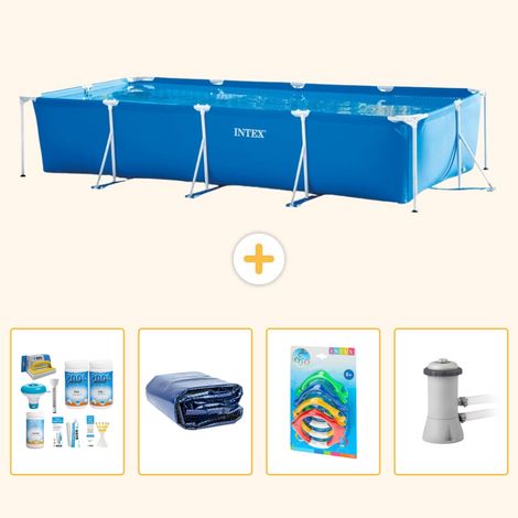 Intex Piscine Tubulaire Rectangulaire - 450x220x84 cm - 5-pièces S108 (1/5)