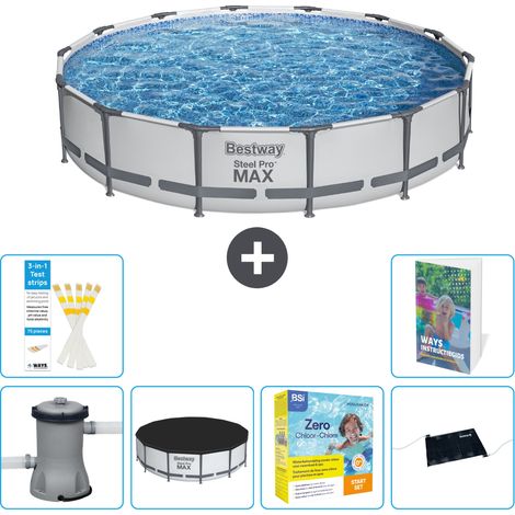 Bestway Piscina Bestway Steel Pro MAX Rotonda - 427x107 cm - 7-pezzi  S234 (1/5)
