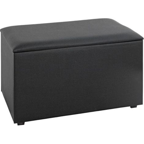 Coffre de Rangement Design "Soldi" 65cm Noir (1/5)