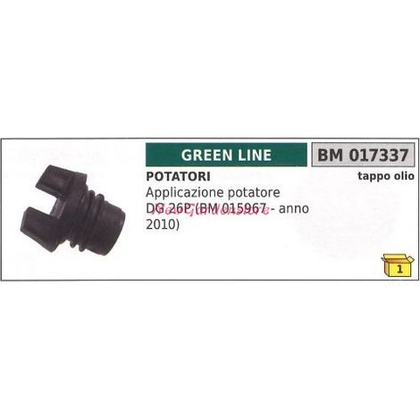 Tappo olio GREEN LINE potatore 017337